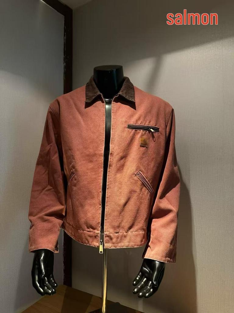 Carhartt J97 American Detroit Sliten Kanvas Dragkedjejacka