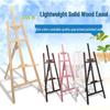 Foldable Telescopic Solid Wood Art Easel Set - Portable Triangular Easel & Sketch Drawing Board