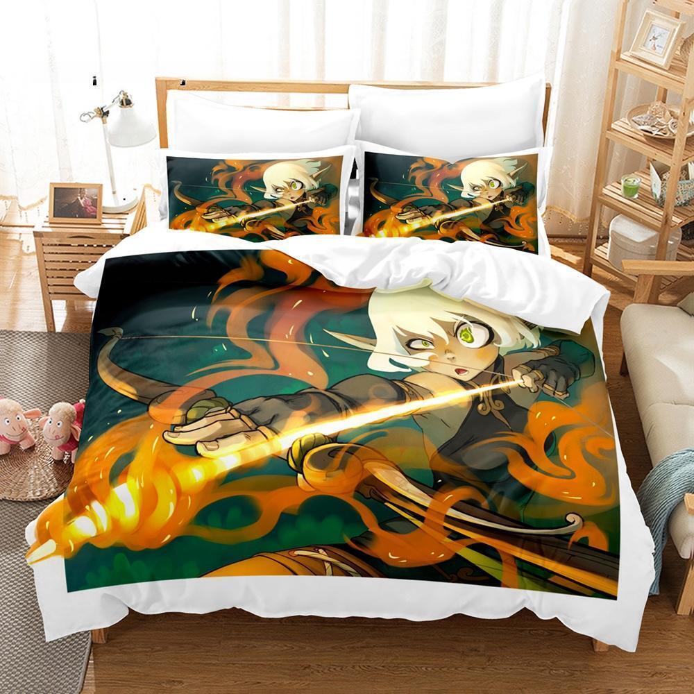 New Wakfu Bedding Set Single Twin Full Queen King Size Bed Set Adult Kid Bedroom Duvet Cover Sets Wakfu 3D Print Bed Sheet Set