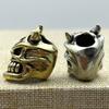 Brass Devil Skull Head Knife Beads Edc Outdoor Flashlight Woven Lanyard Charms Punk Diy Paracord Bracelets Pendants Accessories