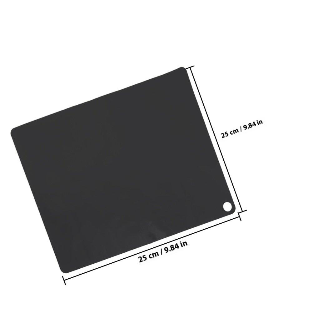 

Силиконовый коврик для индукционной плиты, термостойкий, нескользящий, защитный для столешниц, легко моющийся, многоразовый, кухонный инструмент для приготовления пищи 19X16.5X0.3CM