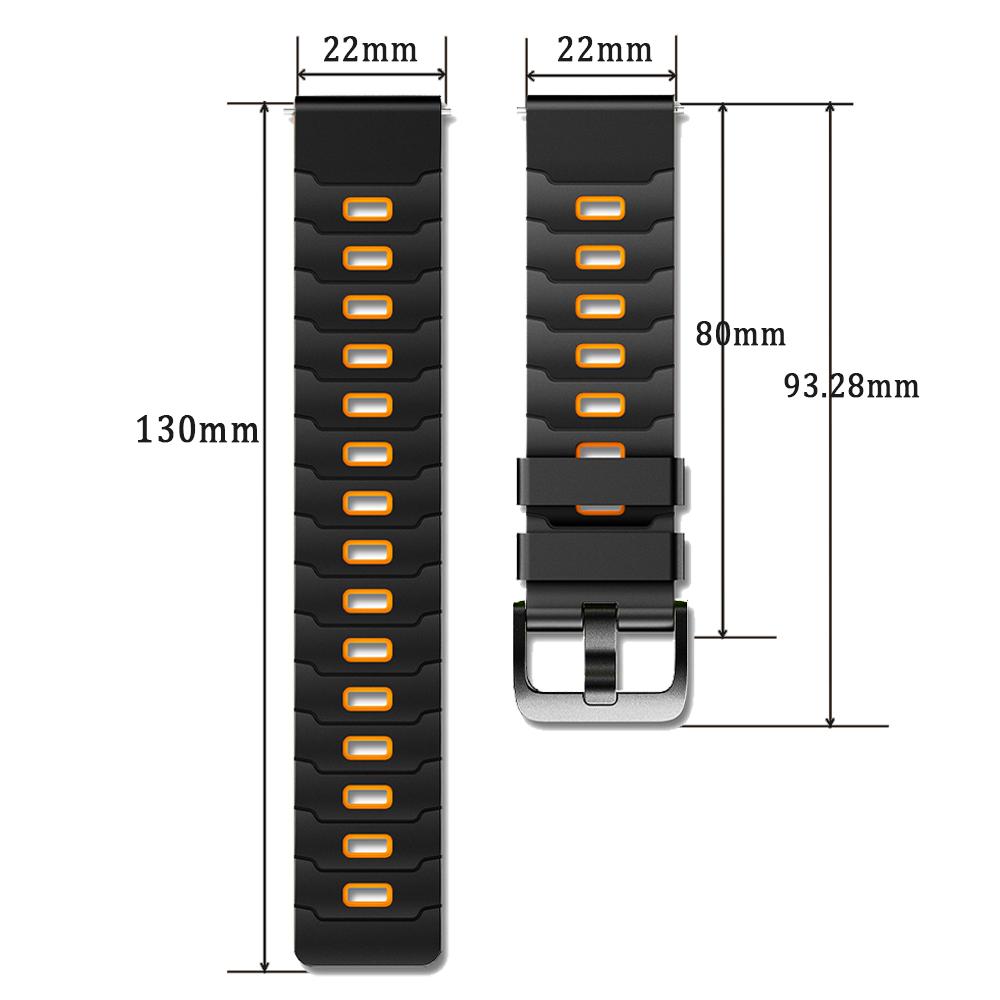 22mm Silicone Wrist Strap For Huami AMAZFIT BIP 6 5/GTR 2 2e 3pro 4 47mm Sports Bracelet For AMAZFIT BALANCE 2 Replace Watchband