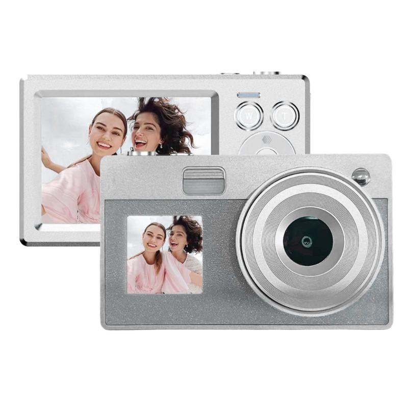 Double Screen Retro Digital Camera 5000W High Pixel 16x Zooming For Students Teens Travel Photography