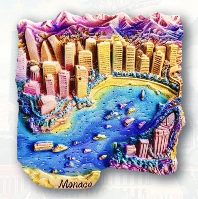 Monaco Refrigerator Stickers Iceland Travelling Souvenirs Canada Italy Thailand Bali Fridge Magnets Wedding Gifts Home Decor