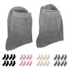 4 Pairs Gel Socks Reusable Moisturizing Socks Soft Solid Color Elastic Casual Gel Lining Socks for S