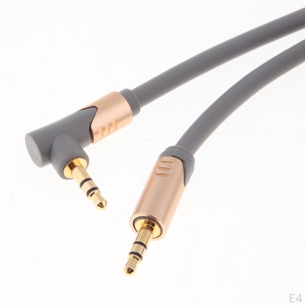Cable 90 ° Angled 3.5mm for PC Laptop Mobile Phone Smartphone Tablet, Length Can Be Selected