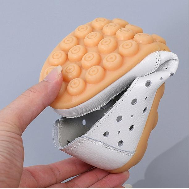 35-46 Stor Størrelse Fuglerede Sommer Damesko Hul Mokasiner TPR-såle Tå Damesko Middelaldrende og Eldre Morssko