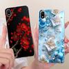 For Xiaomi Redmi 7A Case Luxury Flowers Butterfly Painted Cover Soft Silicone Case For Xiaomi Redmi 7 7A Redmi7 A Redmi7A Fundas
