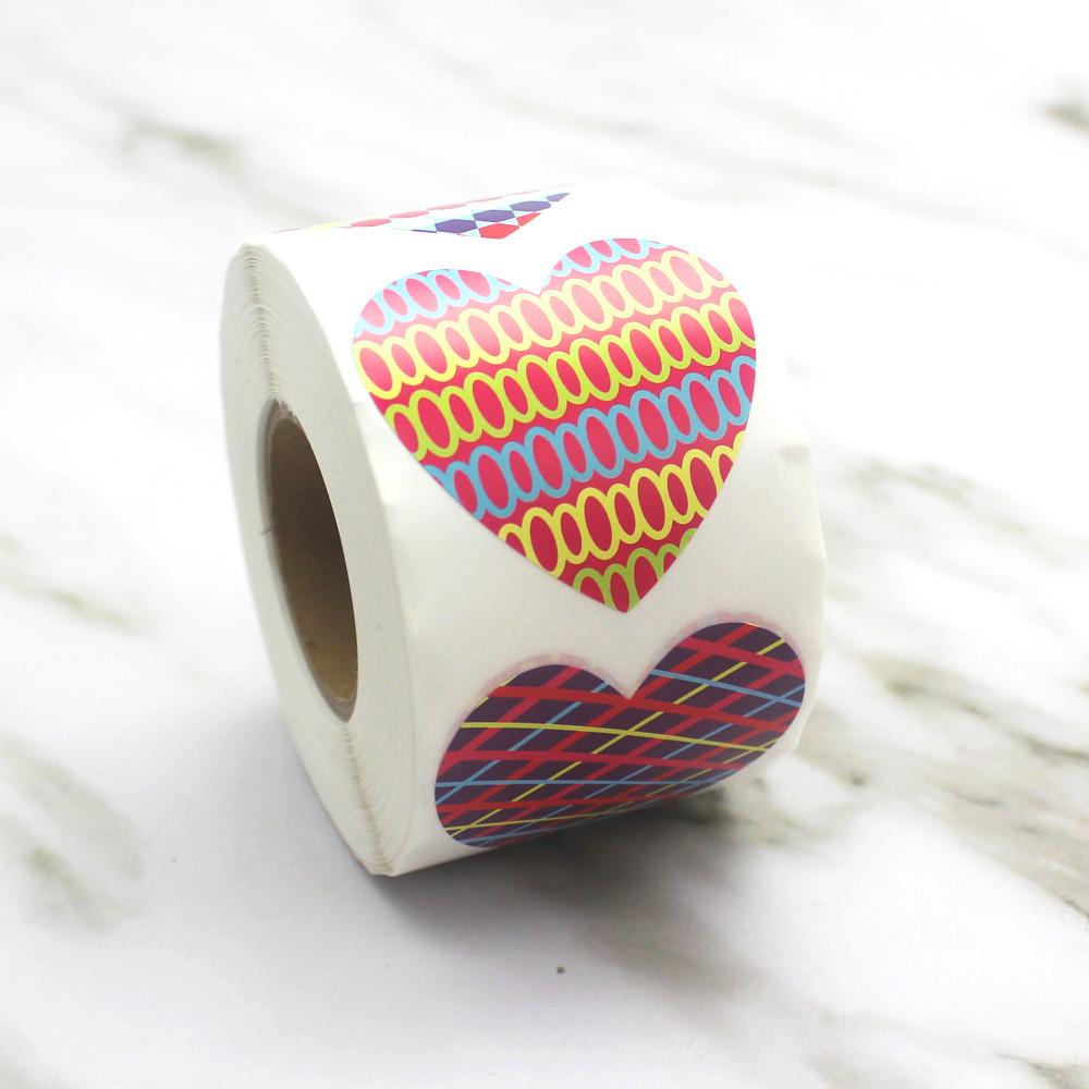 Xh047 Heart Shaped Gift Sealing Stickers For Valentine's Day Party Diy Crafts