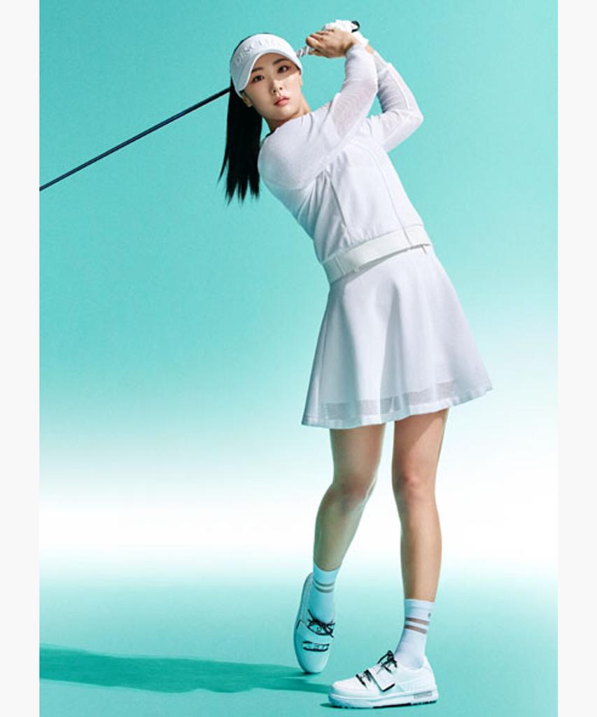 DESCENTE GOLF Women'S Flare Perforated Skirt (Dq22Wfsk55)