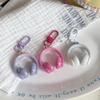 5Pcs Funny Headset Shape Keychain Acrylic Car Key Ring Lovely Earphone Shape Pendant  Gifts