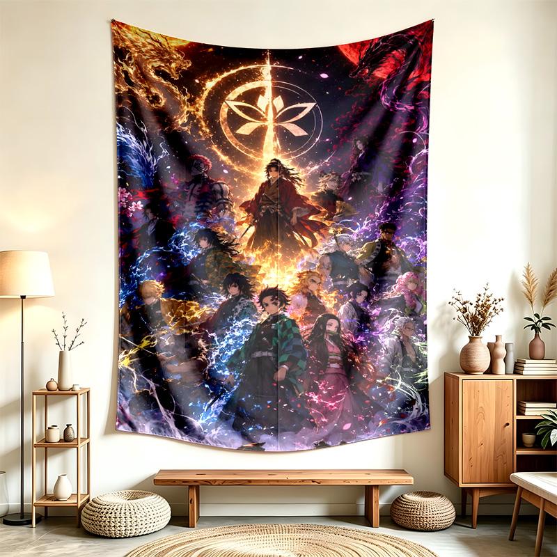 Demon Slayer (23) Tapestry Suitable For Decorating Homes Dorms And Bedrooms Soft To The Touch And A Perfect Gift For Friends And Family