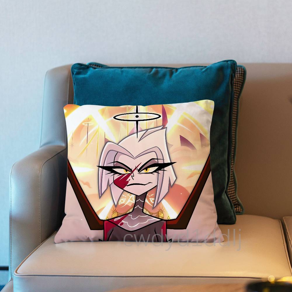 

Lute HHazbinS Pillow Case Short Plush Sofa Decorative Gift Home Doublesided Printing Cushio 30x30cm