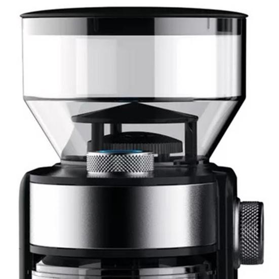 Moedor de café elétrico com tomada ue, automático, rebarba plana, ajustável, máquina de moer café para casa