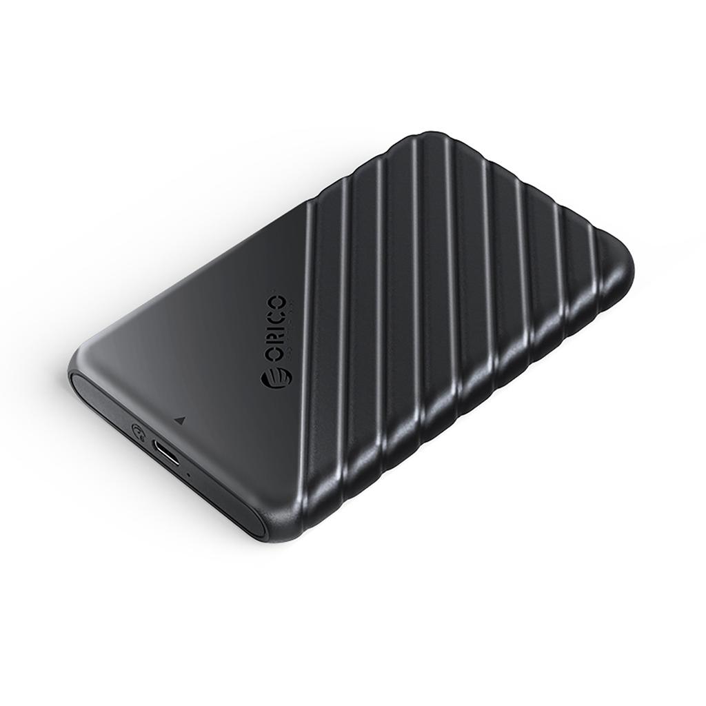Kieszeń obudowa na dysk 25PW1C-C3 2.5'' HDD / SSD USB-C 6Gb/s - czarna