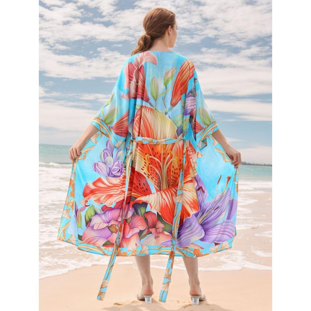 Rochie Caftan Boho Mărime Mare, Rochie Maxi Cover Up pentru Femei