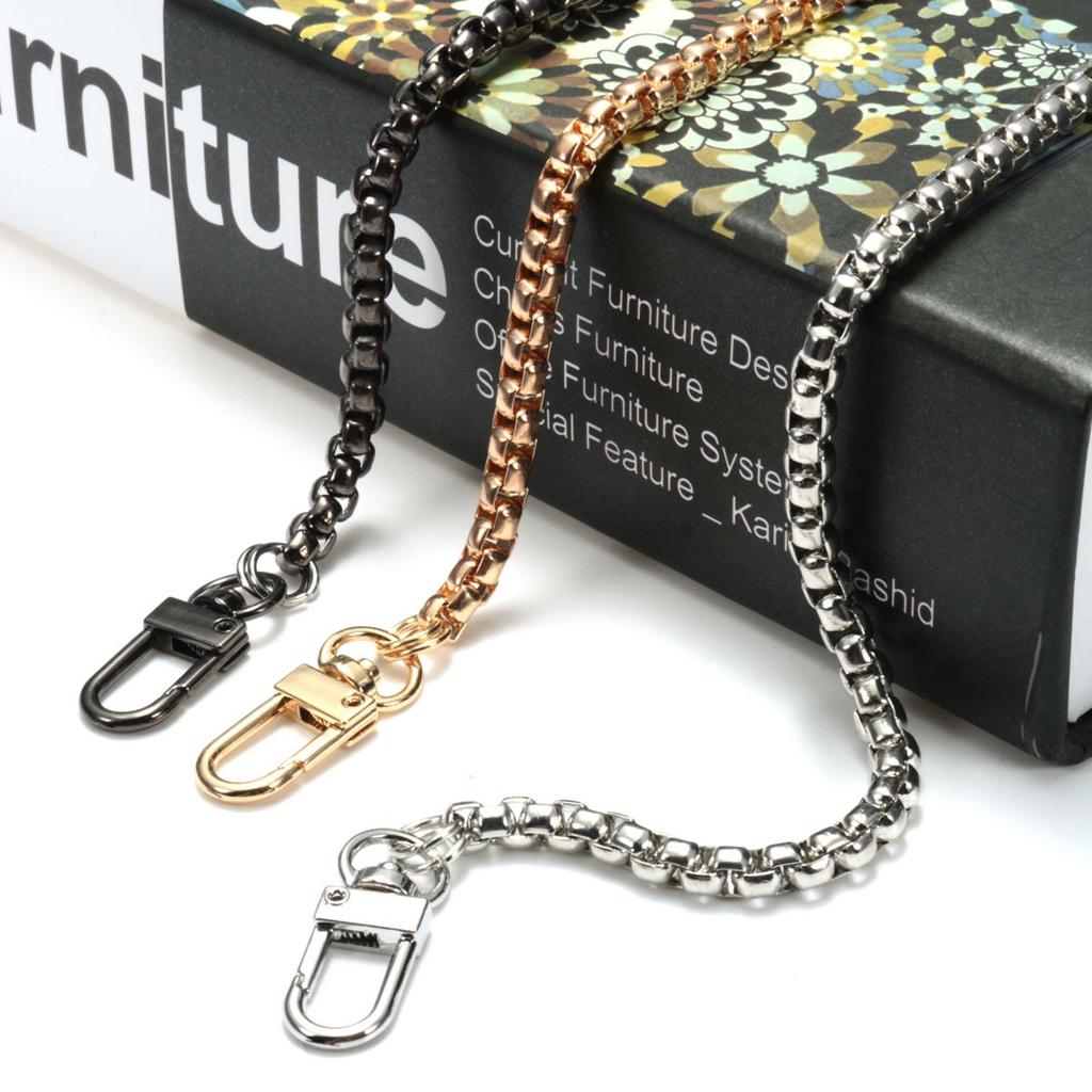 Purse chain metal shoulder bag chain cross body strap chain nickel 120 cm K57 Purse chain metal shoulder bag chain cross body strap chain nickel 120 cm K57