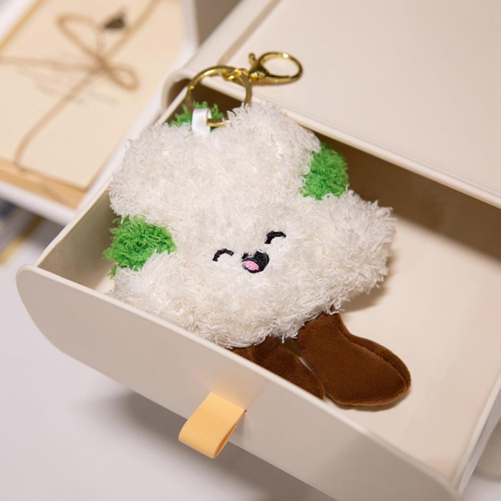 Soft Cauliflower Doll Plush Toy Fluffy Vegetable Series Plush Toys  Kids Gifts 15cm pendant