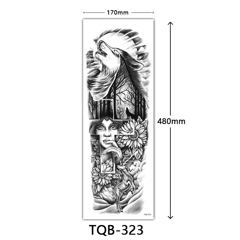 Full Arm Tattoo Sticker, Full Arm Big Picture Tattoo Sticker, Flower Arm Tattoo Sticker Tattoo