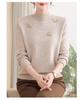 New Women's Winter Knitwear: Stylish High-Neck Wool Sweater for Middle-Aged and Elderly Moms.