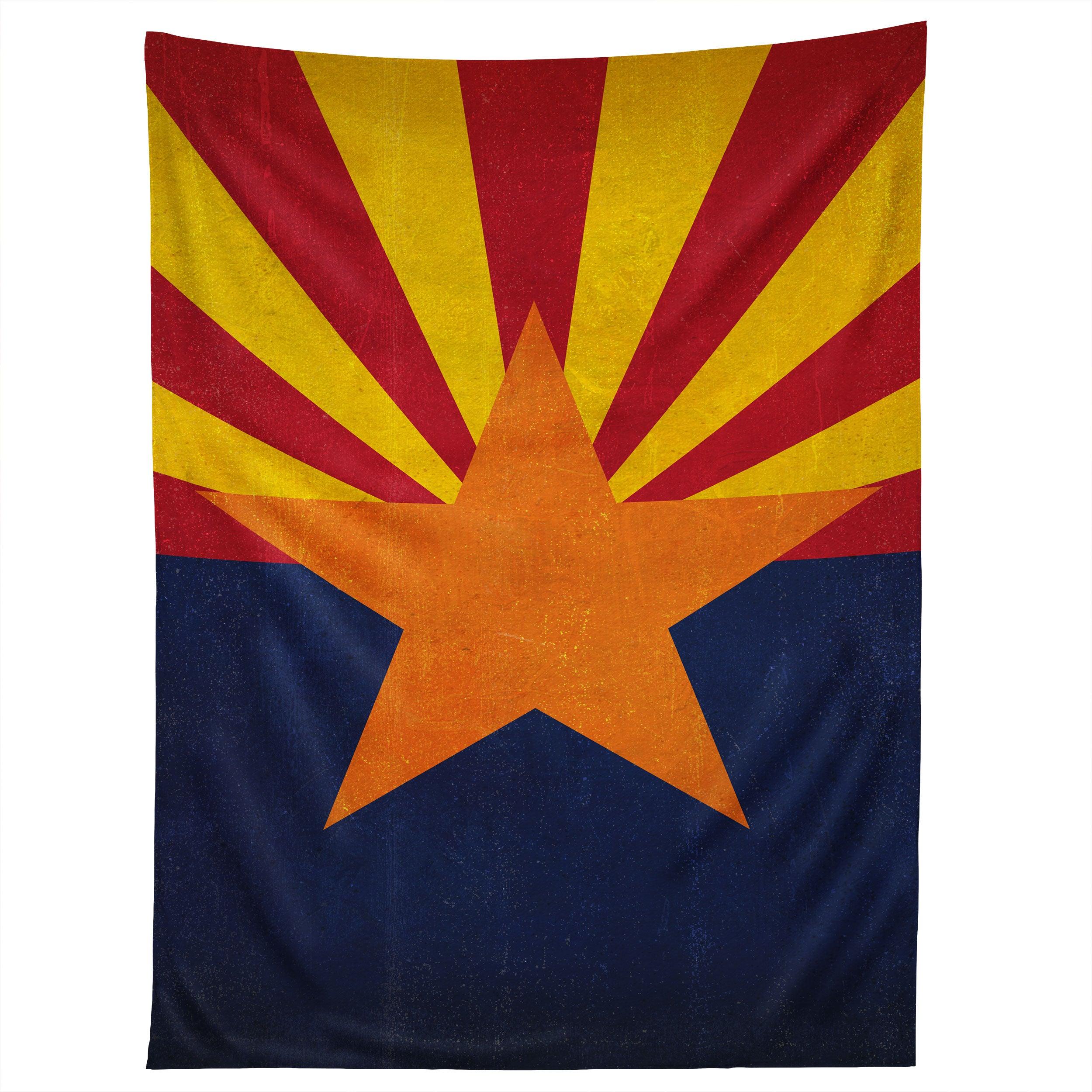 RUSTIC ARIZONA STATE FLAG tapestry 75x100 чёрный