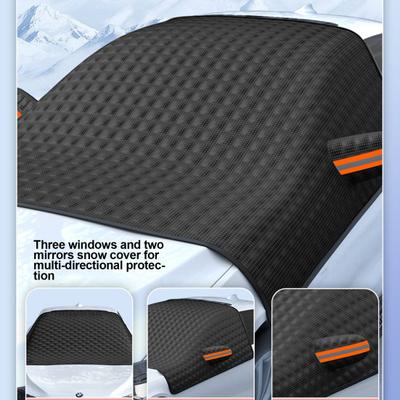 Car Windshield Snow Cover Sun-resistant Anti-Frost Freeze Protection Foldable Universal Auto SUV Winter Front Windscreen Ice Cover Guard Protector