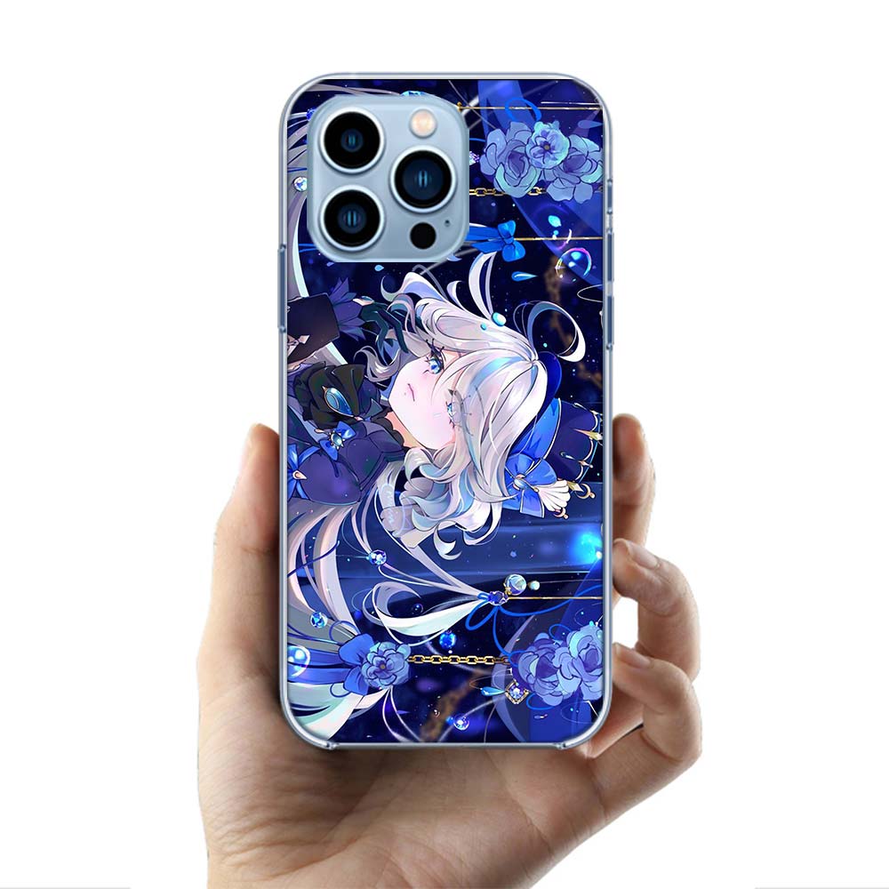 Cute Furina Genshin Impact Cases Phone Case For Iphone 17E 16E 17 Air 16 Pro Max 15 Pro 14 Plus 11 13 12 Mini Cover Cases Compat