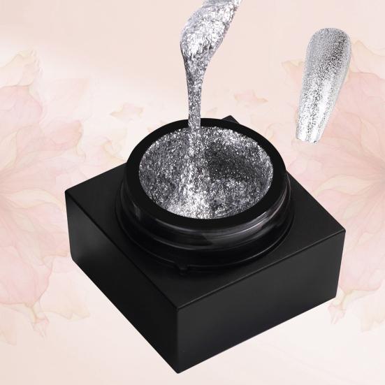 Yousheng 5ml Nail Art Gel Fast Drying Sparkling Safe Ingredients Non-Irritating Easy To Apply Decorative No Odor Nail Art Glue Soak Off UV LED