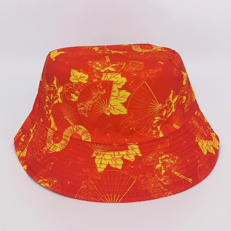 Big Head Circumference Fisherman Hat Men's Summer Bucket Hat Women's Face Small Sun Hat Printed Pot Hat