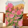 Artist V-Virginie C-Cognet Throw Flannel Throw Blanket, Lightweight Cozy, Durable Washable Cute Cool