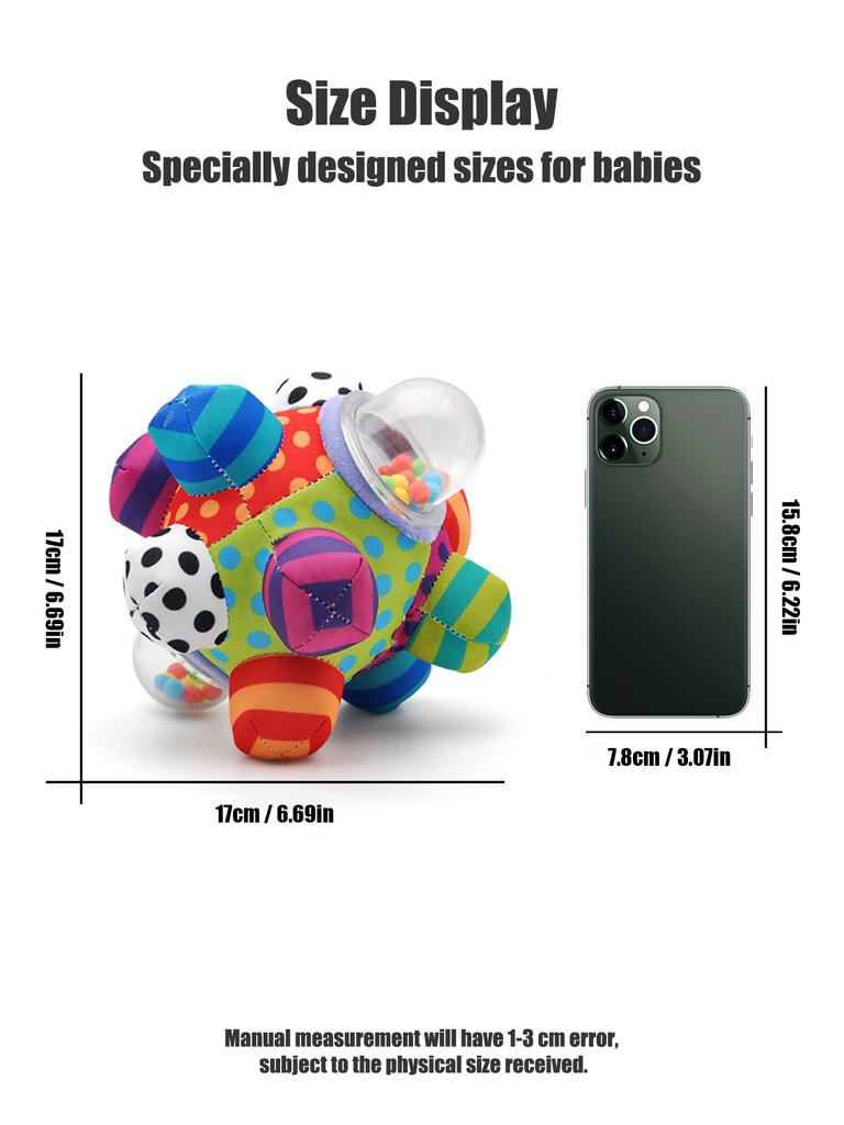 Baby Ball Rasseln Spielzeug Spaß Kleine Laute Glocke Entwickelt Intelligenz Greifen Handglocke Rasselspielzeug Für Säugling