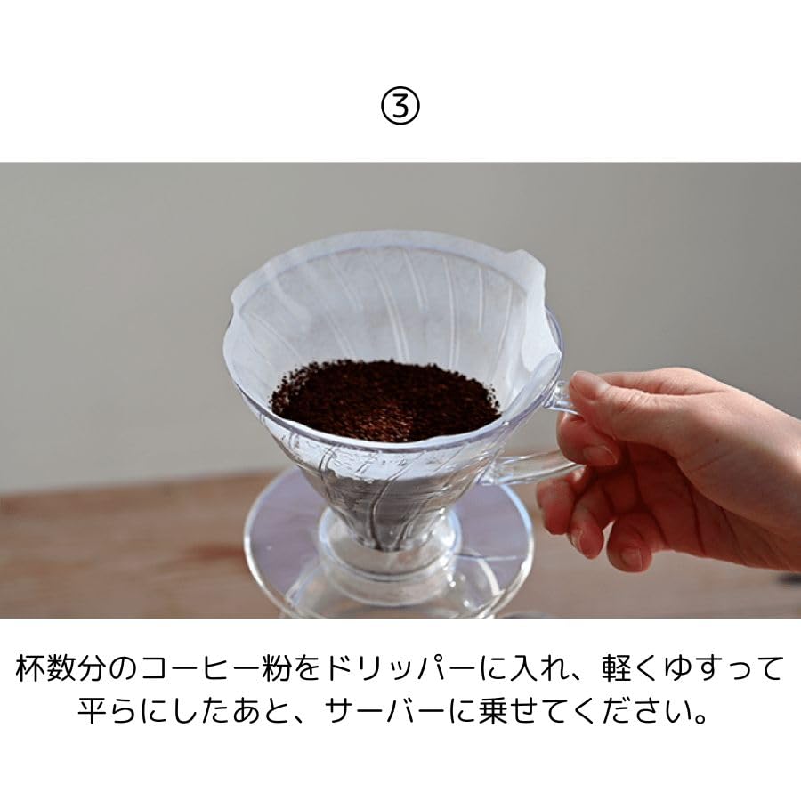 Buy 2 Packs of HARIO V60 Filters V60 Paper Filters 02W 200 Filters Serves Coffee Filter Paper VCF-02-100W White, 1-4