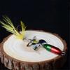 FLYSAND Rotating Spinner Lure 10g 7cm Wobbler Bait Feather Tackle Bass Trout Perch Pike Fishing