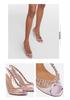 Spring/Summer Rhinestone Chain Stiletto Heel Peep-Toe Women's Shoes