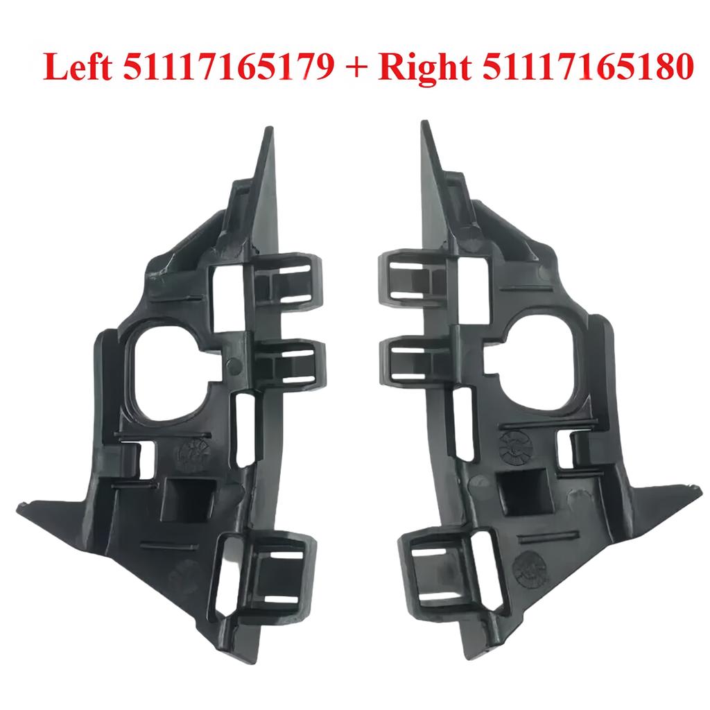 2Pcs Front Bumper Retainer Bracket Holder Fit BMW E85 E86 Z4 Series 2002 2003 2004 2005 2006 2007 2008 51117165179 51117165180