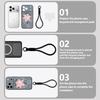 Pink Lily Flower Print Hand Strap Case For iPhone 17 Pro Max Hybrid TPU+PC Magnetic For Magsafe Matte Cover For iPhone 16 15 14 13 Pro Max