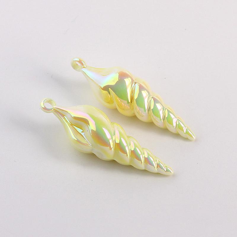 Game Mermaid Conch Necklace Pendant Cosplay Blue Accessories Unisex Hip Hop Fashion Party Prop