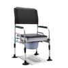 Portable Folding Toilet Chair with Backrest for Elderly, Pregnant Women, and Disabled