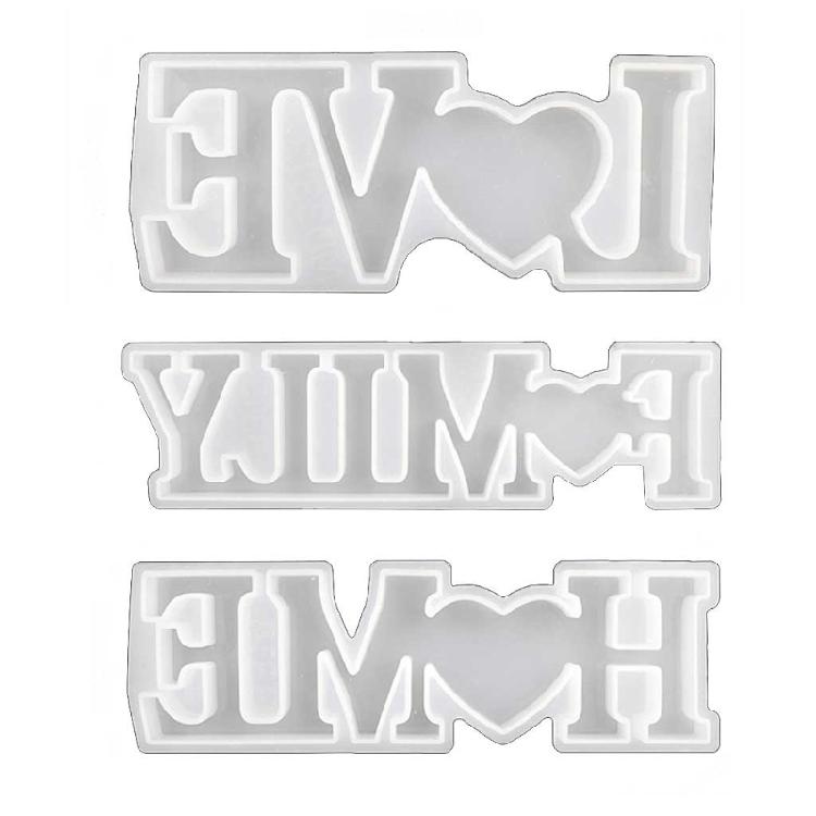

Letters Home Decorations Silicone Mould DIY Alphabet Ornaments Epoxy Resin Mold 1