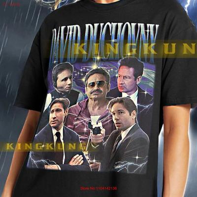 David Duchovny T Shirt Vintage Retro 90s Bootleg Saf Vintage Unisex Soft Designer Clothes Graphic Casual Homme Fashion
