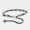 Woven Beads Belt Sexy Waistband with Beads Waistband for Girls Ladies