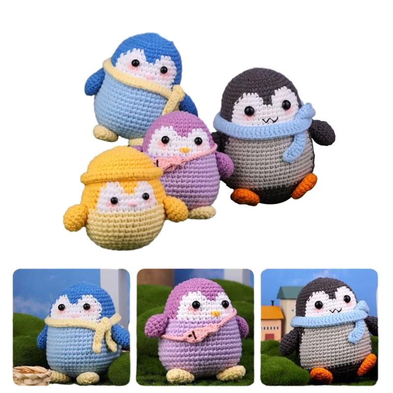 Kit per Lavorare a Maglia Kit per Uncinetto per Principianti per Adulti Bambini Kit per Uncinetto per Principianti, Kit Animali all'Uncinetto per Creare Animali Carini
