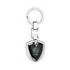 TTJJ2 1/2Pcs Metal Alloy Logo Car Keychain For Skoda Octavia Mk3 Fabia 2 Superb 3u 2 Kamiq Kodiaq VRS Rapid Key Chain Keyrings Gifts