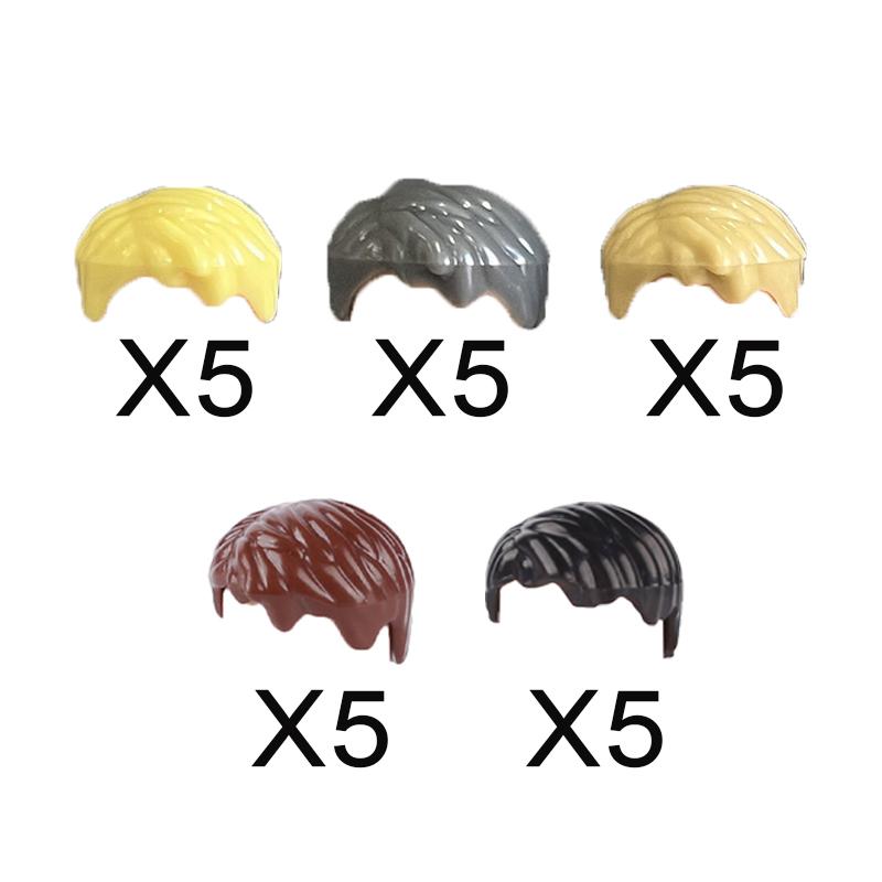 MOC City Building Blocks Procurement Products Body Character Accessories Colorful Hair Mini Bricks Compatible Toys Gift K075 DIY