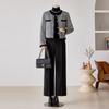 Customable Black Line Zigzag Tweed Jacket T2510jk616c