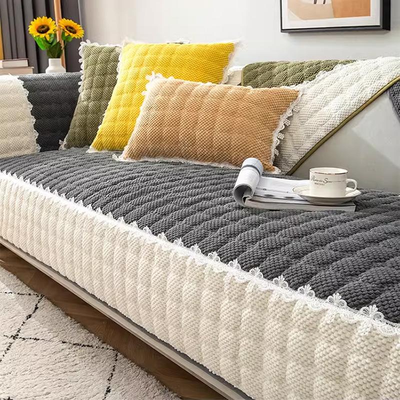 

Универсальная вельветовая подушка для дивана Advanced Sense, двухсторонняя, теплая, моющаяся, чехол для дивана, чехол для дивана, полотенце для дивана 70x70cm 1pc