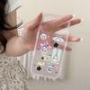 Through powder cute cat hand account sticker for iphone11Promax Apple 11 mobile phone case 11 women 11 double layer