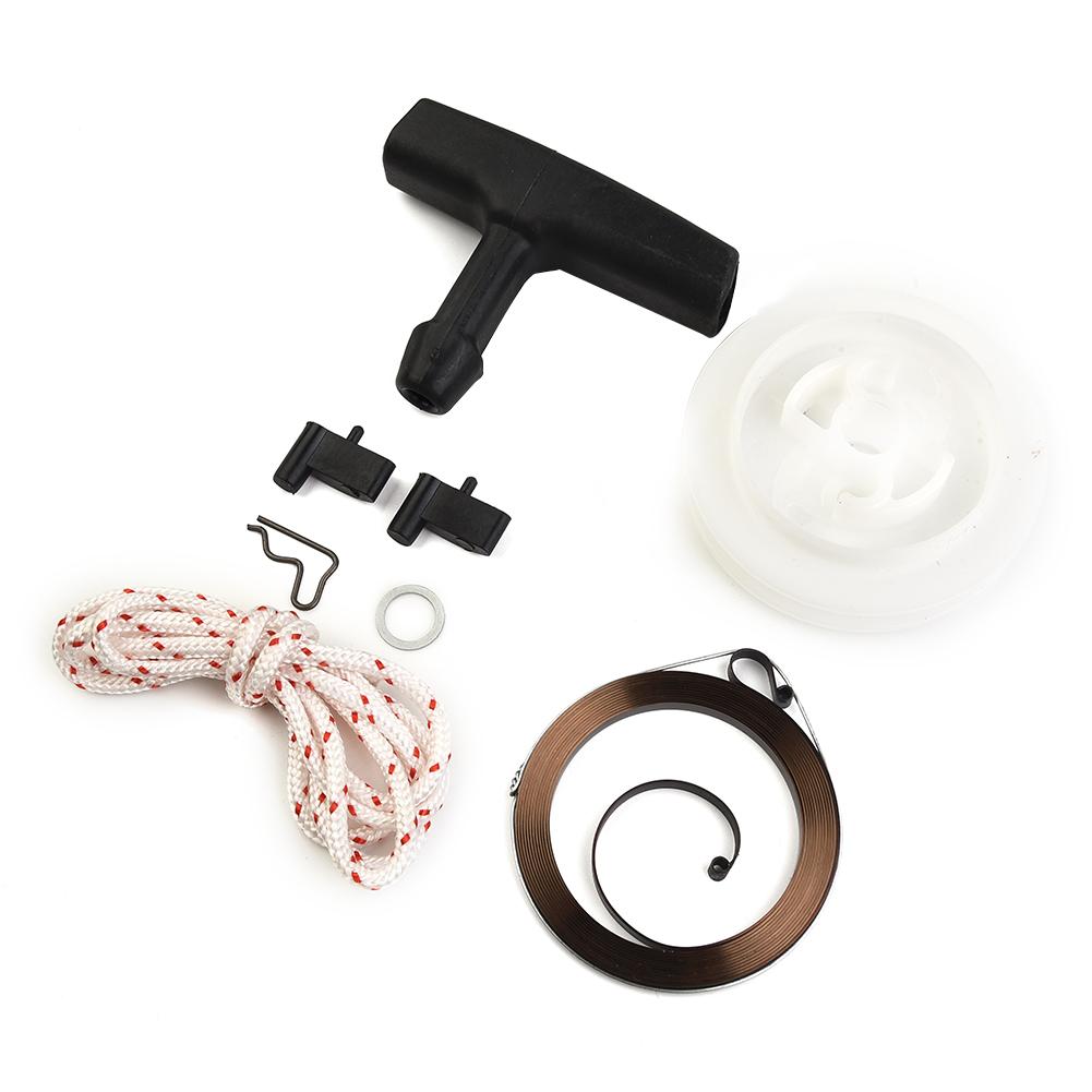 Set de scule de schimb Demaror cu recul Mâner de rebobinare Coarda Scripete Arc pentru Stihl 034 036 044 046 MS340 MS360 MS440