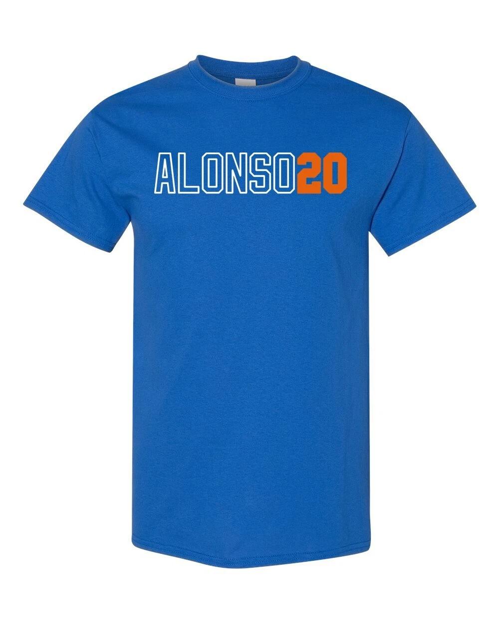 NEW YORK Name And Number Alonso #20 Unisex T-Shirt S-XL FREE S&H! L
