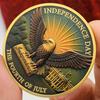 United States 1776-2026, Zinc Alloy, Gold-plated, Eagle Commemorative Medal, Creative Bell, Coin, Commemorative Coin